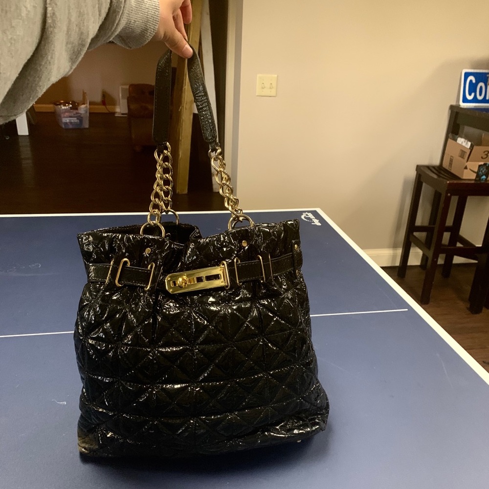 Paradox Leather Quilted Tote Bag